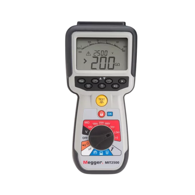 Megger MIT2500 High-Voltage Handheld Insulation and Continuity Tester